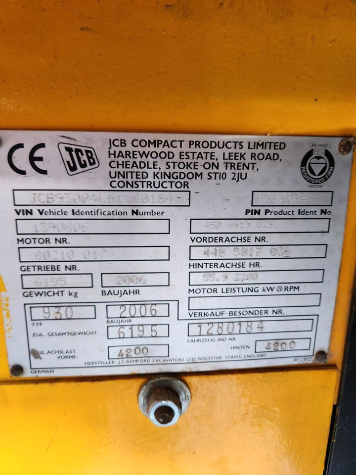 JCB 930 4 x 4 - Diiseltõstuk: pilt 2 JCB 930 4 x 4 - Diiseltõstuk: pilt 2