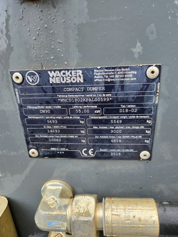 Wacker DW90 - Mini kallur: pilt 3 Wacker DW90 - Mini kallur: pilt 3