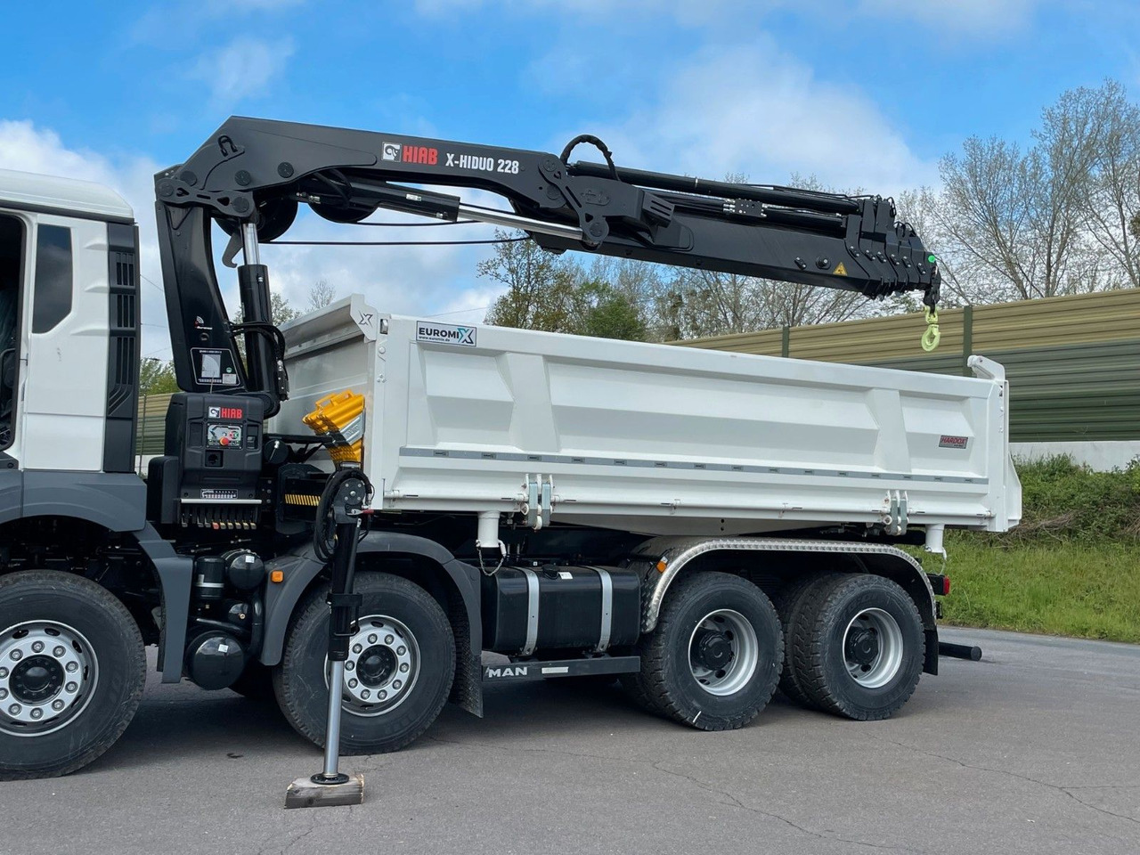 Kallurauto, Kraanaga veoauto MAN TGS 41.480 8x4/Euro6e Euromix Kipper Hiab 228-6: pilt 24