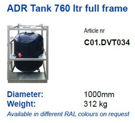 De Visser gastank New ADR LPG tank 760ltr Full Frame LPG, Gas, Gaz, Gastank Available in different RAL colours on request Gastank - Säilitusmahuti: pilt 2 De Visser gastank New ADR LPG tank 760ltr Full Frame LPG, Gas, Gaz, Gastank Available in different RAL colours on request Gastank - Säilitusmahuti: pilt 2