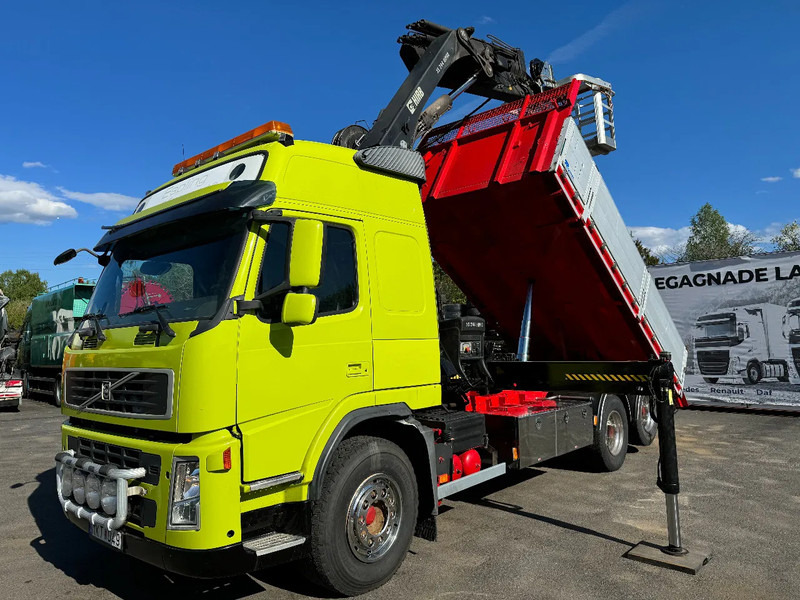 Volvo FM 6x2, Tipper + Crane and Skylift, 2009 - Kallurauto, Kraanaga veoauto: pilt 3 Volvo FM 6x2, Tipper + Crane and Skylift, 2009 - Kallurauto, Kraanaga veoauto: pilt 3