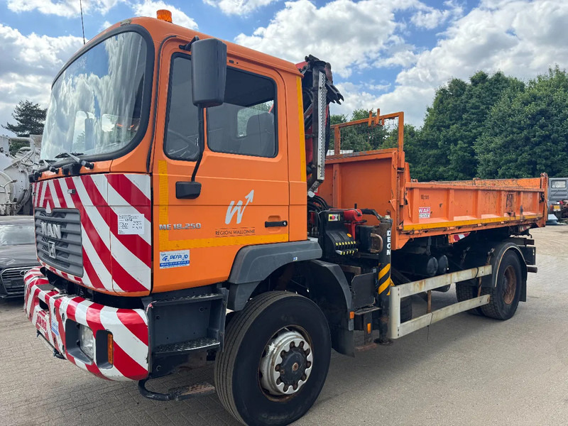 MAN ME 18.250 4X4 **4X4-TIPPER+PALFINGER PK7501-BELGIAN TRUCK** - Kallurauto, Kraanaga veoauto: pilt 3 MAN ME 18.250 4X4 **4X4-TIPPER+PALFINGER PK7501-BELGIAN TRUCK** - Kallurauto, Kraanaga veoauto: pilt 3