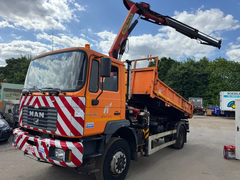 MAN ME 18.250 4X4 **4X4-TIPPER+PALFINGER PK7501-BELGIAN TRUCK** - Kallurauto, Kraanaga veoauto: pilt 2 MAN ME 18.250 4X4 **4X4-TIPPER+PALFINGER PK7501-BELGIAN TRUCK** - Kallurauto, Kraanaga veoauto: pilt 2