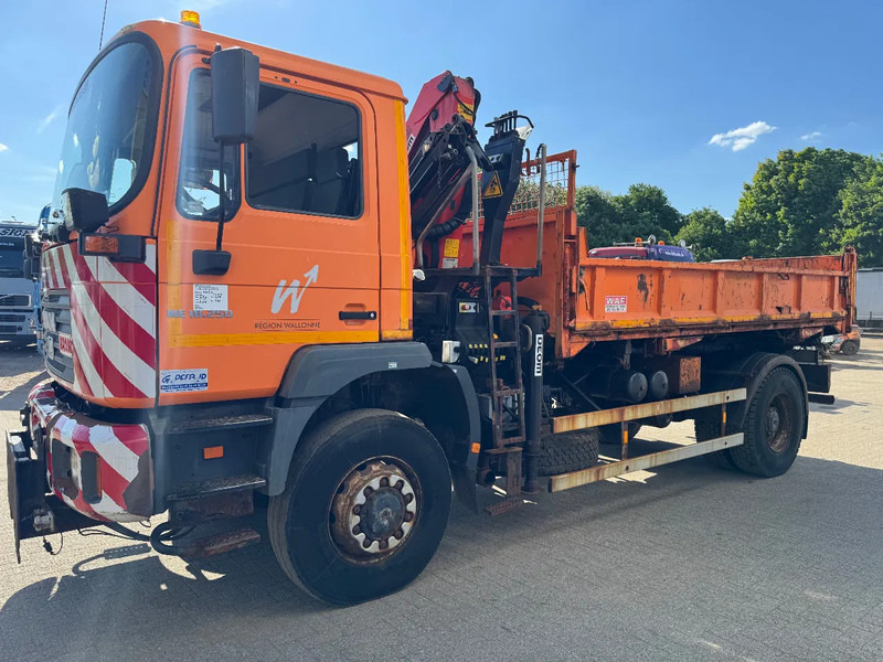 MAN ME18.250 **4x4-TIPPER+PALFINGER PK8500-BELGIAN TRUCK** - Kallurauto, Kraanaga veoauto: pilt 3 MAN ME18.250 **4x4-TIPPER+PALFINGER PK8500-BELGIAN TRUCK** - Kallurauto, Kraanaga veoauto: pilt 3