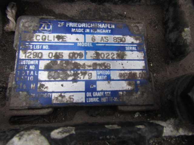 DAF LF 55 ZF 6AS 850 GEARBOX COMPLETE - Käigukast - Veoauto: pilt 1 DAF LF 55 ZF 6AS 850 GEARBOX COMPLETE - Käigukast - Veoauto: pilt 1
