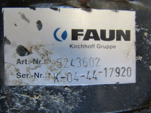 FAUN ROTOPRESS 522 DRIVE MOTOR P/NO 5243602 - Hüdrauliline mootor - Kommunaal-/ Erisõiduk: pilt 2 FAUN ROTOPRESS 522 DRIVE MOTOR P/NO 5243602 - Hüdrauliline mootor - Kommunaal-/ Erisõiduk: pilt 2
