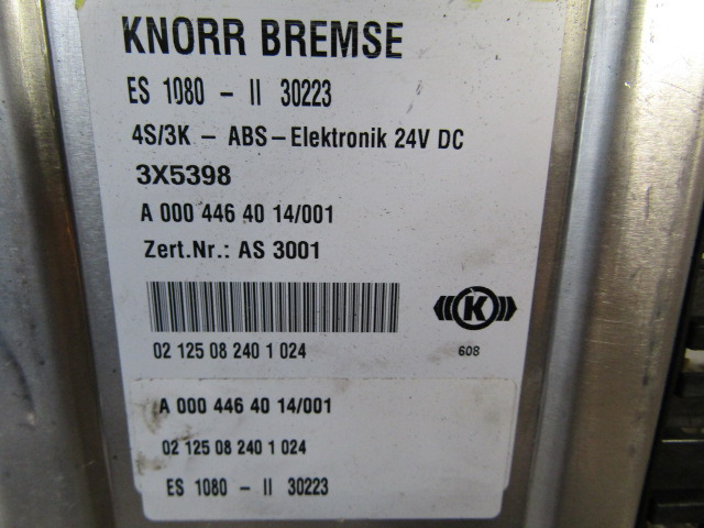 MERCEDES ATEGO 1823 ABS ECU P/NO A0004464014/001 - Mootori juhtimisseade - Veoauto: pilt 2 MERCEDES ATEGO 1823 ABS ECU P/NO A0004464014/001 - Mootori juhtimisseade - Veoauto: pilt 2