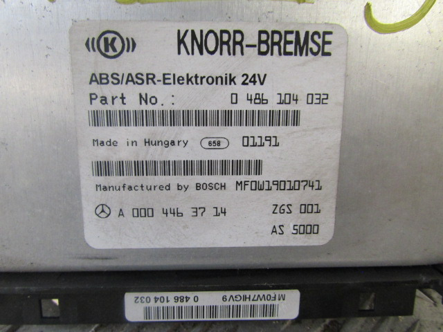 MERCEDES ATEGO ABS / ESR ECU P/NO A000 446 3714 - Mootori juhtimisseade - Veoauto: pilt 2 MERCEDES ATEGO ABS / ESR ECU P/NO A000 446 3714 - Mootori juhtimisseade - Veoauto: pilt 2