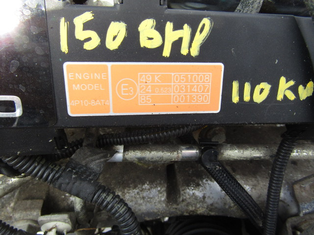 MITSUBISHI FUSO 4P10 8AT4 150 110KW ENGINE EURO 5 2012 GOOD RUNNING ORDER ONLY 142,000KM - Mootor - Veoauto: pilt 3 MITSUBISHI FUSO 4P10 8AT4 150 110KW ENGINE EURO 5 2012 GOOD RUNNING ORDER ONLY 142,000KM - Mootor - Veoauto: pilt 3