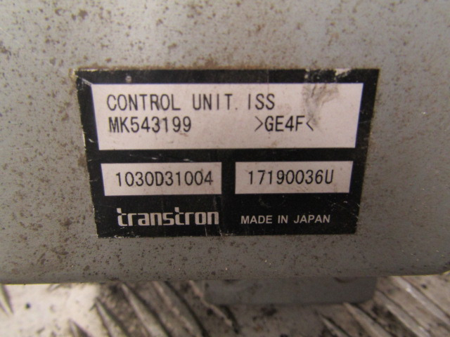 MITSUBISHI FUSO 4P10 CONTROL UNIT (ISS) P/NO MK543199 - Elektrisüsteem - Veoauto: pilt 2 MITSUBISHI FUSO 4P10 CONTROL UNIT (ISS) P/NO MK543199 - Elektrisüsteem - Veoauto: pilt 2