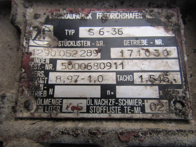 RENAULT MIDLUM ZF 6S-36 6 SPEED GEARBOX - Käigukast - Veoauto: pilt 3 RENAULT MIDLUM ZF 6S-36 6 SPEED GEARBOX - Käigukast - Veoauto: pilt 3