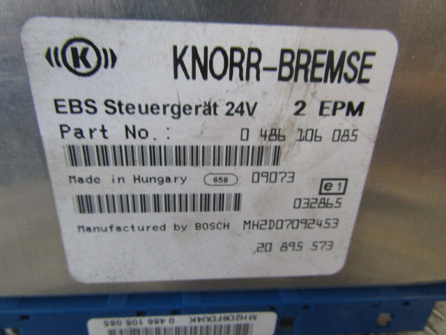 VOLVO FE EBS ECU P/NO 0486106 085 - Mootori juhtimisseade - Veoauto: pilt 2 VOLVO FE EBS ECU P/NO 0486106 085 - Mootori juhtimisseade - Veoauto: pilt 2