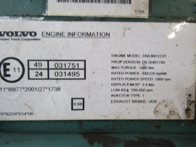 VOLVO FM9 D9A 300 ENGINE ECU EURO 3 - Mootori juhtimisseade - Veoauto: pilt 3 VOLVO FM9 D9A 300 ENGINE ECU EURO 3 - Mootori juhtimisseade - Veoauto: pilt 3