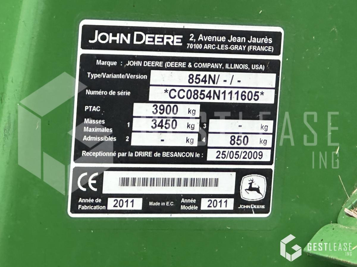 John Deere 854 ROTOFLOW - Heinapress, ümmargune: pilt 5 John Deere 854 ROTOFLOW - Heinapress, ümmargune: pilt 5