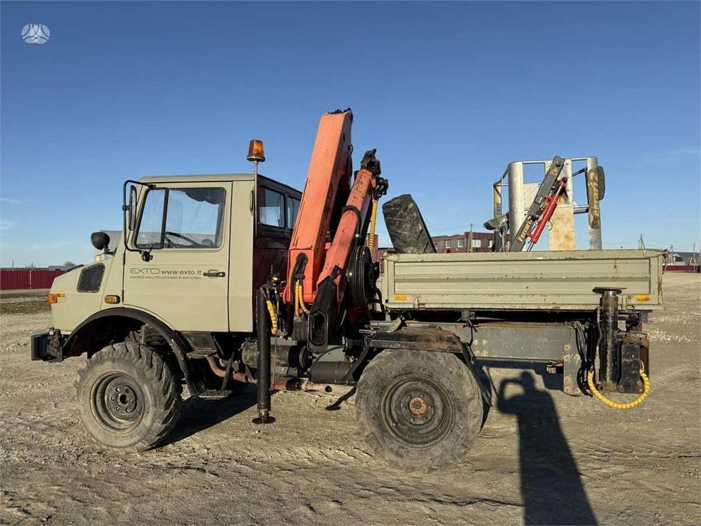 Kraanaga veoauto Mercedes-Benz Unimog Palfinger PK 12000 18 m 6.8 t Radio: pilt 11