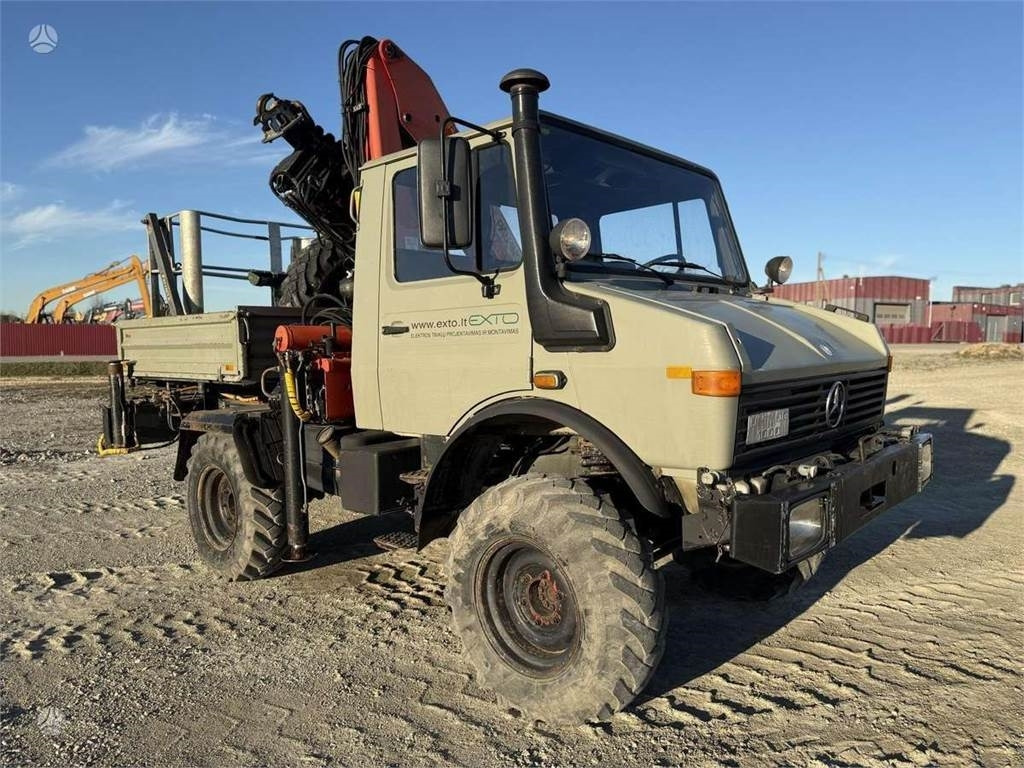 Kraanaga veoauto Mercedes-Benz Unimog Palfinger PK 12000 18 m 6.8 t Radio: pilt 6