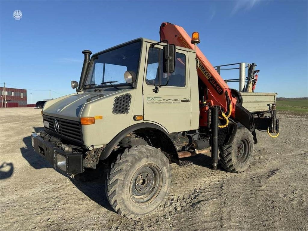 Kraanaga veoauto Mercedes-Benz Unimog Palfinger PK 12000 18 m 6.8 t Radio: pilt 12