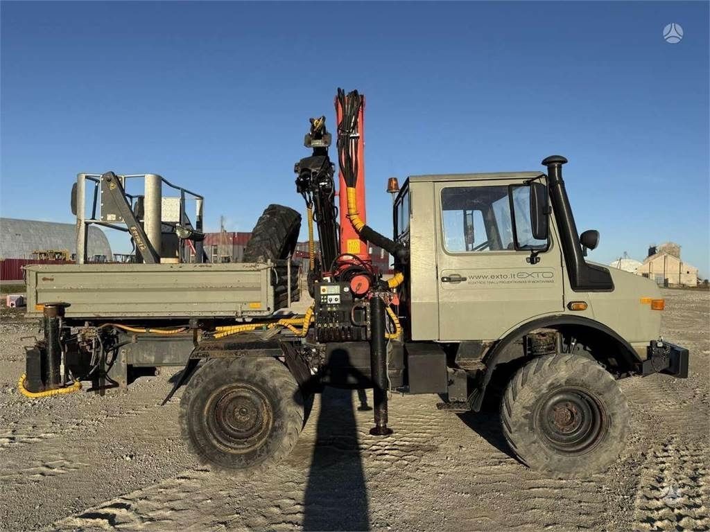 Kraanaga veoauto Mercedes-Benz Unimog Palfinger PK 12000 18 m 6.8 t Radio: pilt 7