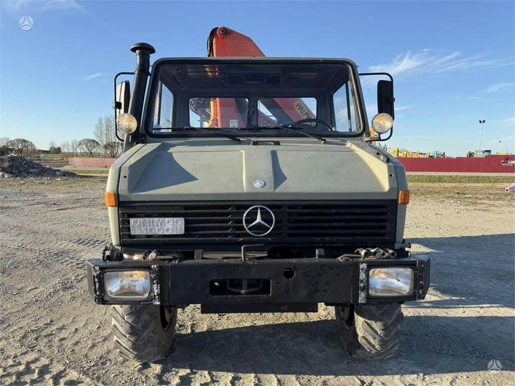 Kraanaga veoauto Mercedes-Benz Unimog Palfinger PK 12000 18 m 6.8 t Radio: pilt 13