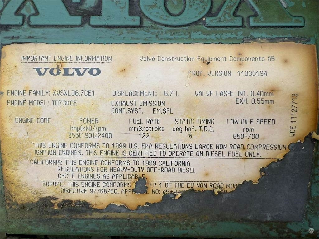 Liigendkallur Volvo A25C , Nr.3 , EPA: pilt 17