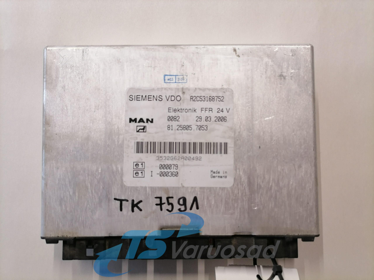 MAN Ecu, FFR 81258057053 - Mootori juhtimisseade - Veoauto: pilt 1 MAN Ecu, FFR 81258057053 - Mootori juhtimisseade - Veoauto: pilt 1