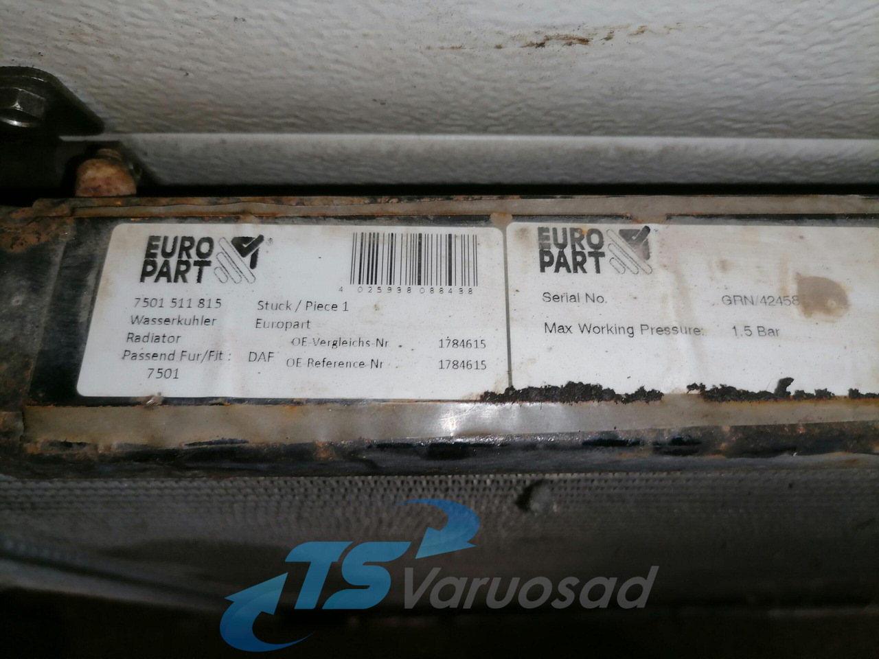 Scania Cooling radiator 1769999 - Radiaator - Veoauto: pilt 5 Scania Cooling radiator 1769999 - Radiaator - Veoauto: pilt 5