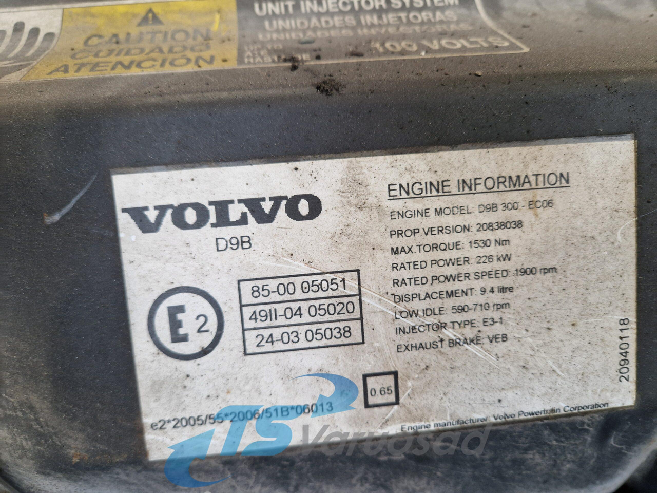 Volvo Volvo mootor D9B300 D9B300 - Mootor - Veoauto: pilt 3 Volvo Volvo mootor D9B300 D9B300 - Mootor - Veoauto: pilt 3