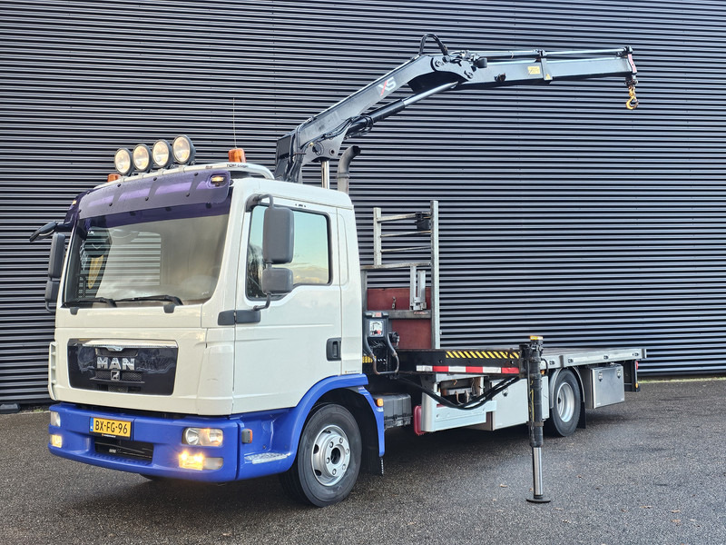 MAN TGL 12.220 / HIAB CRANE / MACHINE TRANSPORT - Kraanaga veoauto: pilt 1 MAN TGL 12.220 / HIAB CRANE / MACHINE TRANSPORT - Kraanaga veoauto: pilt 1