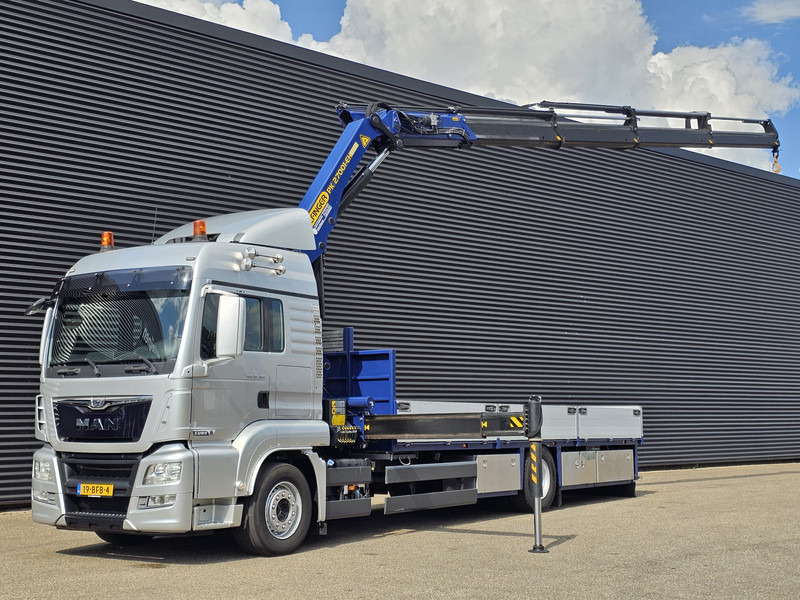 MAN TGS 18.360 4x2 PALFINGER 27 t/m CRANE / KRAN - Madelveok/ Platvormveok, Kraanaga veoauto: pilt 1 MAN TGS 18.360 4x2 PALFINGER 27 t/m CRANE / KRAN - Madelveok/ Platvormveok, Kraanaga veoauto: pilt 1