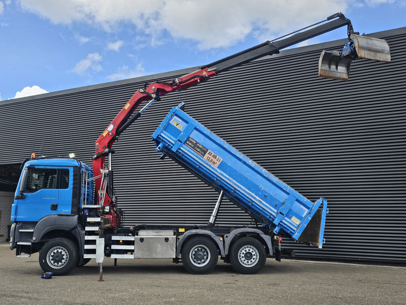 MAN TGS 28.400 6X4-4 BL / CRANE + 2 SIDE TIPPER - Kallurauto, Kraanaga veoauto: pilt 2 MAN TGS 28.400 6X4-4 BL / CRANE + 2 SIDE TIPPER - Kallurauto, Kraanaga veoauto: pilt 2