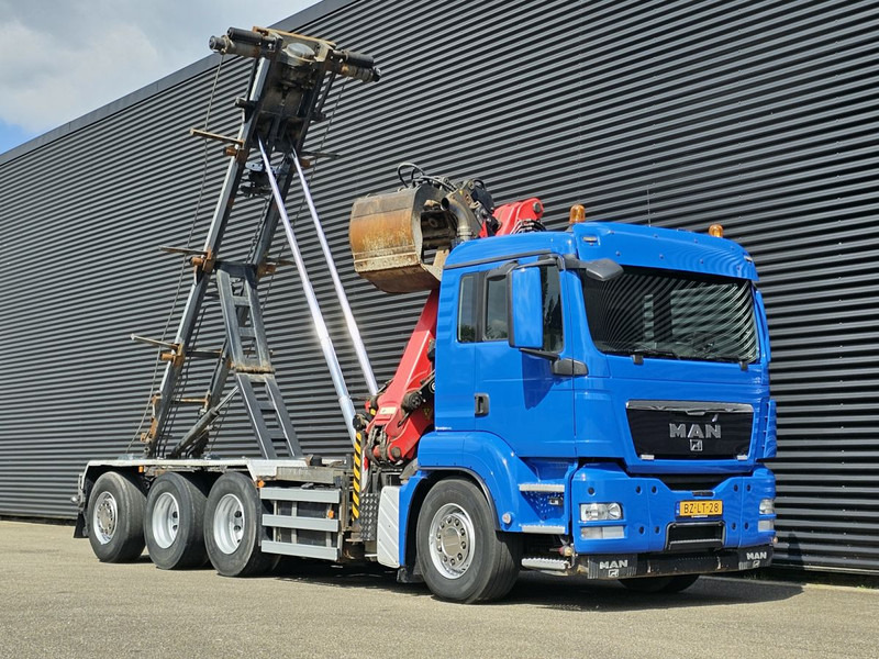 Veoauto - kaablisüsteem, Kraanaga veoauto MAN TGS 35.400 8x4-4 / PALFINGER Z CRANE + CONTAINER SYSTEM: pilt 8