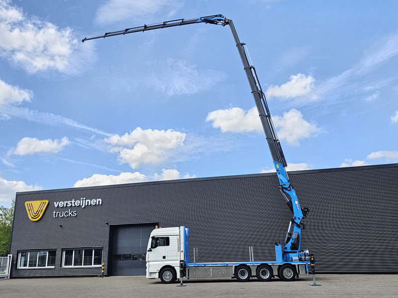 MAN TGX 35.480 8x4-4 / HMF 85 t/m + JIB / WINCH - Madelveok/ Platvormveok, Kraanaga veoauto: pilt 2 MAN TGX 35.480 8x4-4 / HMF 85 t/m + JIB / WINCH - Madelveok/ Platvormveok, Kraanaga veoauto: pilt 2
