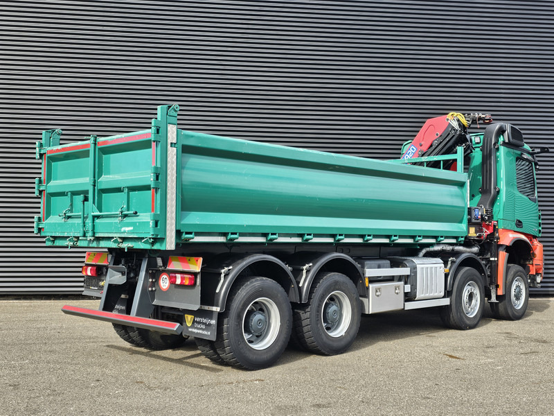Mercedes-Benz AROCS 4145 / 8X6 / TIPPER + HMF CRANE - Kraanaga veoauto: pilt 3 Mercedes-Benz AROCS 4145 / 8X6 / TIPPER + HMF CRANE - Kraanaga veoauto: pilt 3