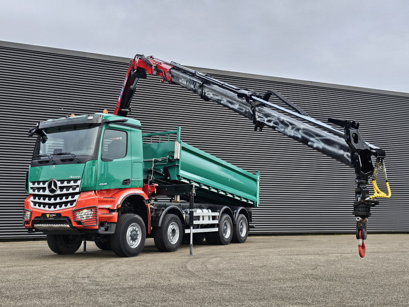 Mercedes-Benz AROCS 4145 8X6 TIPPER + HMF CRANE - Kallurauto, Kraanaga veoauto: pilt 3 Mercedes-Benz AROCS 4145 8X6 TIPPER + HMF CRANE - Kallurauto, Kraanaga veoauto: pilt 3