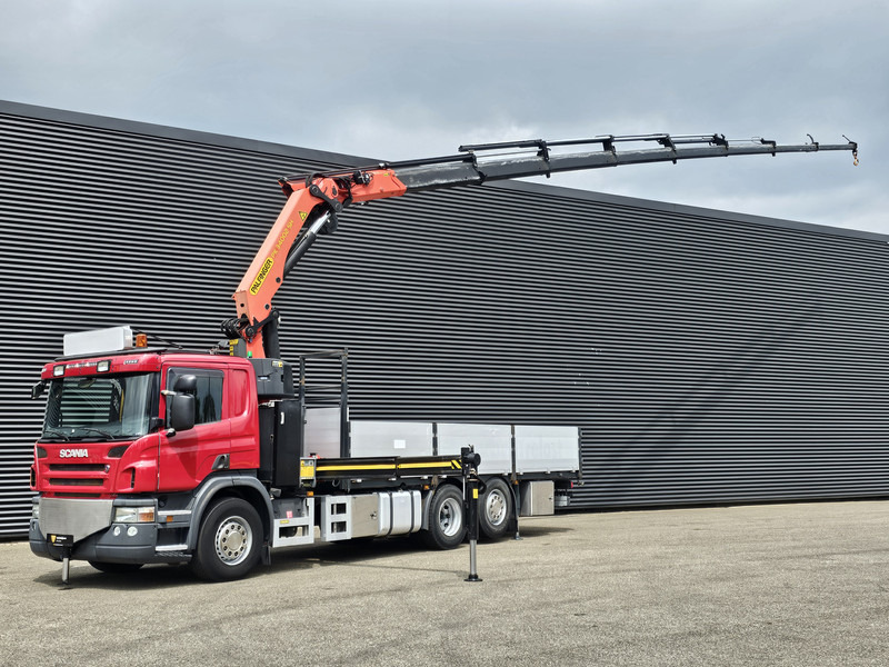 Scania P400 6X2-4 / PALFINGER 34 t/m / 8 x HYDR + WINCH - Kraanaga veoauto: pilt 1 Scania P400 6X2-4 / PALFINGER 34 t/m / 8 x HYDR + WINCH - Kraanaga veoauto: pilt 1