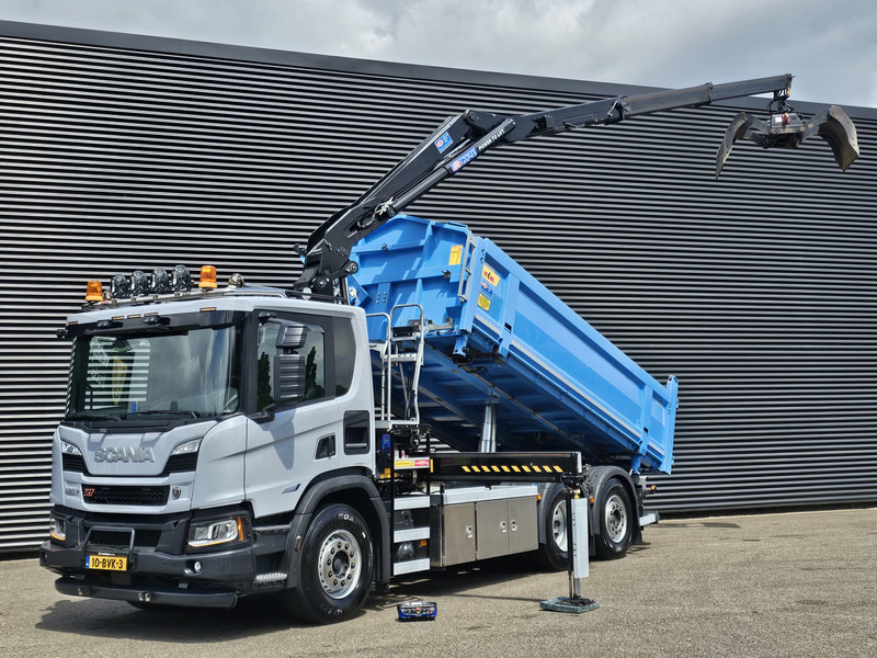 Scania P420 6x2-4 / HMF Z KRAAN / 2 KANTEN KIPPER - Kallurauto, Kraanaga veoauto: pilt 1 Scania P420 6x2-4 / HMF Z KRAAN / 2 KANTEN KIPPER - Kallurauto, Kraanaga veoauto: pilt 1