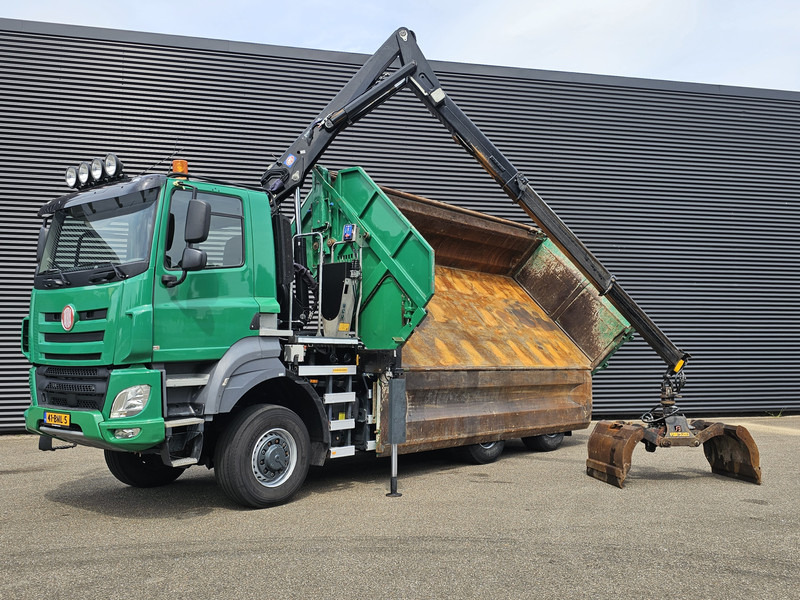Tatra T158/II 6X6 / HMF Z CRANE + 2 SIDE TIPPER - Kallurauto, Kraanaga veoauto: pilt 4 Tatra T158/II 6X6 / HMF Z CRANE + 2 SIDE TIPPER - Kallurauto, Kraanaga veoauto: pilt 4