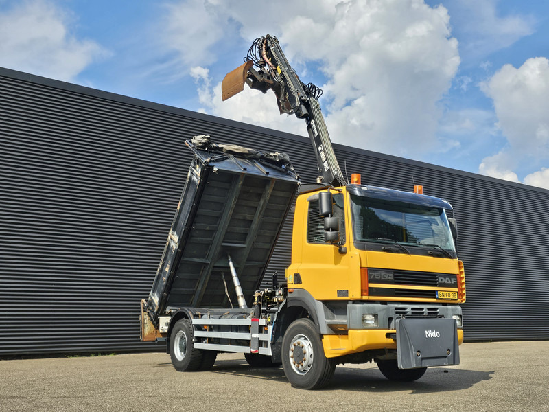 DAF CF 75.250 4X4 / HIAB CRANE + TIPPER / MANUAL / SPRING - Veoauto, Kraanaga veoauto: pilt 4 DAF CF 75.250 4X4 / HIAB CRANE + TIPPER / MANUAL / SPRING - Veoauto, Kraanaga veoauto: pilt 4