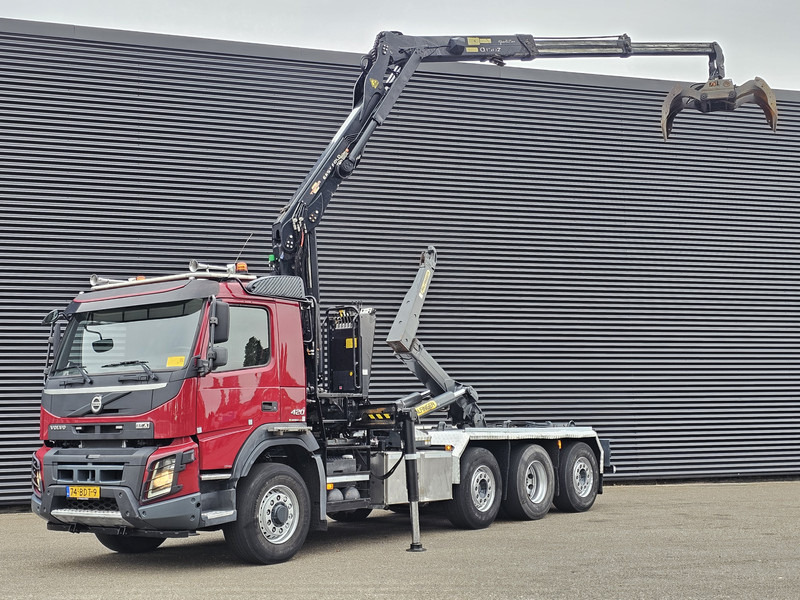 Volvo FMX 420 / 8x2 / PALFINGER EPSILON + HOOKLIFT - Konkstõstukiga veoauto, Kraanaga veoauto: pilt 1 Volvo FMX 420 / 8x2 / PALFINGER EPSILON + HOOKLIFT - Konkstõstukiga veoauto, Kraanaga veoauto: pilt 1