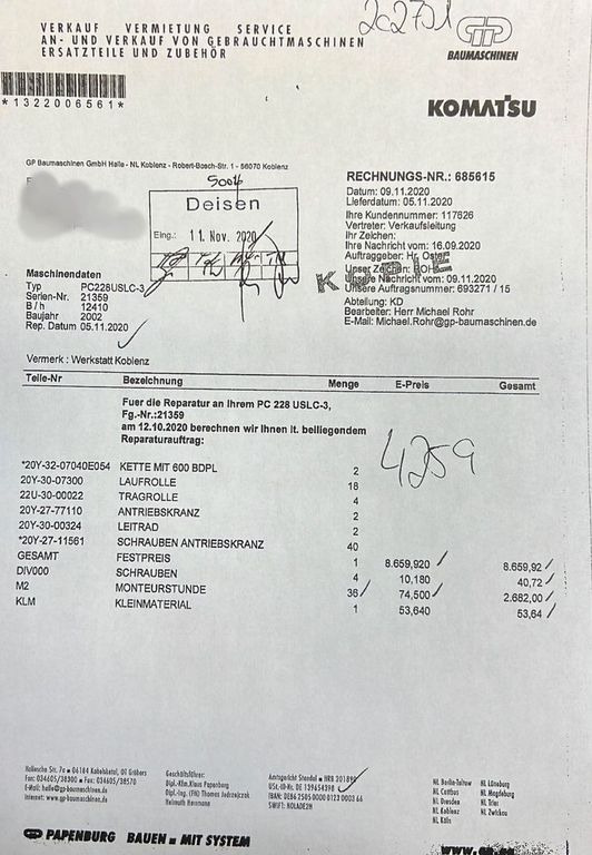 Komatsu PC228USLC 23200 Kg 107 Kw Komatsu PC228USLC 23200 Kg 107 Kw - Lintekskavaator: pilt 4 Komatsu PC228USLC 23200 Kg 107 Kw Komatsu PC228USLC 23200 Kg 107 Kw - Lintekskavaator: pilt 4