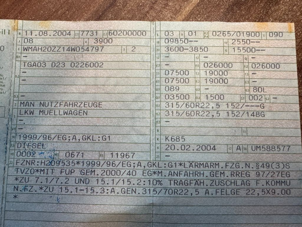 MAN 26.360 6X2 Müllwagen MAN 26.360 6X2 Müllwagen - Prügiauto: pilt 2 MAN 26.360 6X2 Müllwagen MAN 26.360 6X2 Müllwagen - Prügiauto: pilt 2