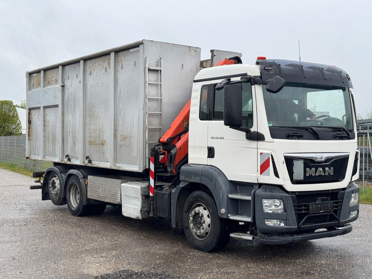 Kraanaga veoauto MAN 26.360 TGS Pafinger PK12002 Glaskipper 2 Trennw.: pilt 11