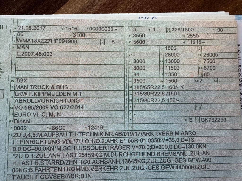 MAN 26.460 6X2 Retarder Klima Navigation guter Zust. MAN 26.460 6X2 Retarder Klima Navigation guter Zust. - Konkstõstukiga veoauto: pilt 2 MAN 26.460 6X2 Retarder Klima Navigation guter Zust. MAN 26.460 6X2 Retarder Klima Navigation guter Zust. - Konkstõstukiga veoauto: pilt 2