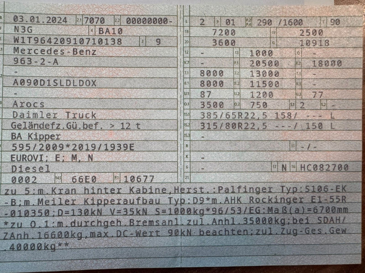 Mercedes-Benz 1840 2140 4X2 Kipper % Kran mit Funk Top Zust. - Kallurauto: pilt 2 Mercedes-Benz 1840 2140 4X2 Kipper % Kran mit Funk Top Zust. - Kallurauto: pilt 2