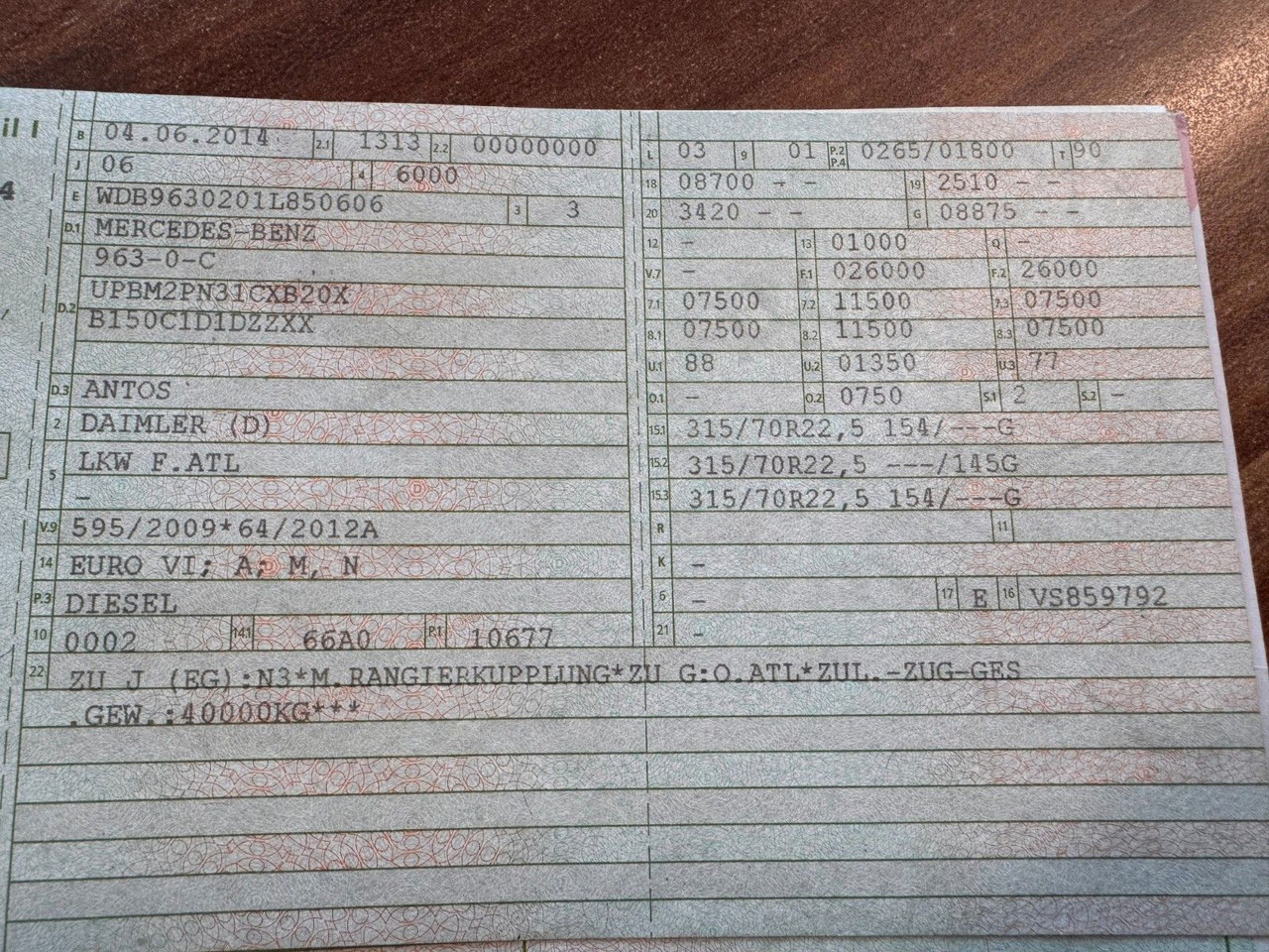 Mercedes-Benz 2536 ADR Valid & kipphydraulik für Gastank - Tsisternauto: pilt 2 Mercedes-Benz 2536 ADR Valid & kipphydraulik für Gastank - Tsisternauto: pilt 2
