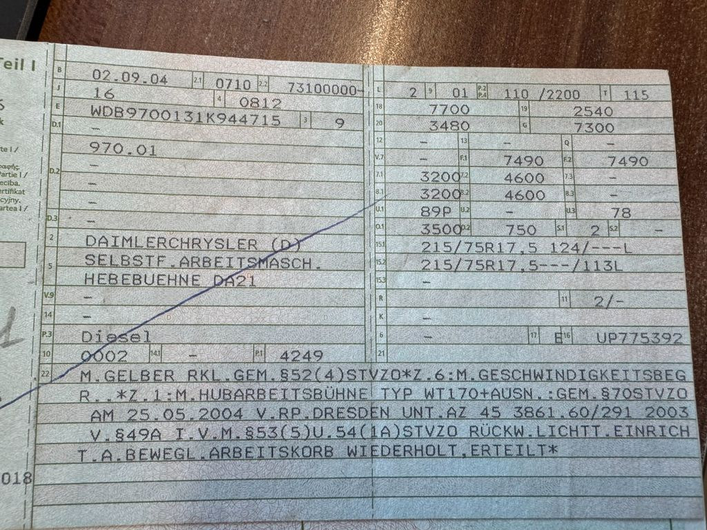 Mercedes-Benz 815 4x2 Hubarbeitsbühne Wumag 170 high 17 m Mercedes-Benz 815 4x2 Hubarbeitsbühne Wumag 170 high 17 m - Veoautolt tõusev platvorm, Tarbesõiduk: pilt 2 Mercedes-Benz 815 4x2 Hubarbeitsbühne Wumag 170 high 17 m Mercedes-Benz 815 4x2 Hubarbeitsbühne Wumag 170 high 17 m - Veoautolt tõusev platvorm, Tarbesõiduk: pilt 2