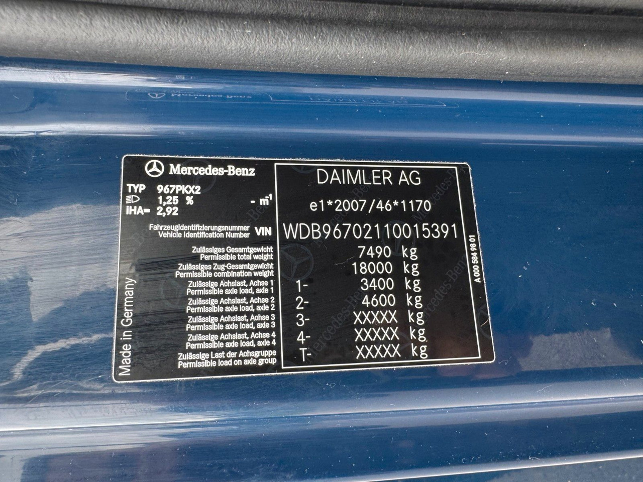 Mercedes-Benz 818 4X2 Pritsche original Kilometer - Madelauto: pilt 3 Mercedes-Benz 818 4X2 Pritsche original Kilometer - Madelauto: pilt 3