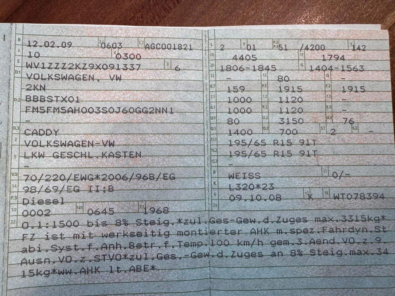 Volkswagen Caddy 69 PS Diesel - Väike kaubik: pilt 2 Volkswagen Caddy 69 PS Diesel - Väike kaubik: pilt 2