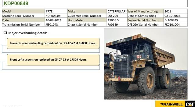 Kastiga kallur/ Kiviveoauto CAT 777E: pilt 7