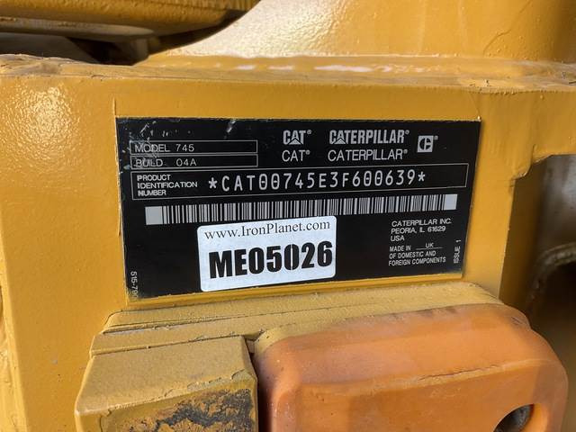 CAT 745 - Liigendkallur: pilt 5 CAT 745 - Liigendkallur: pilt 5